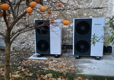 Installation de pompe &agrave; chaleur pr&egrave;s de tours